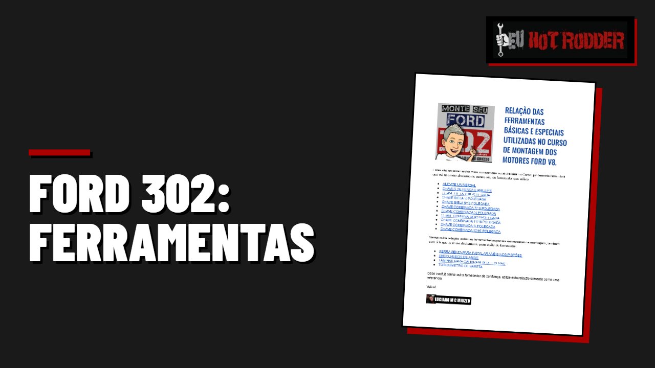 FORD 302: FERRAMENTAS