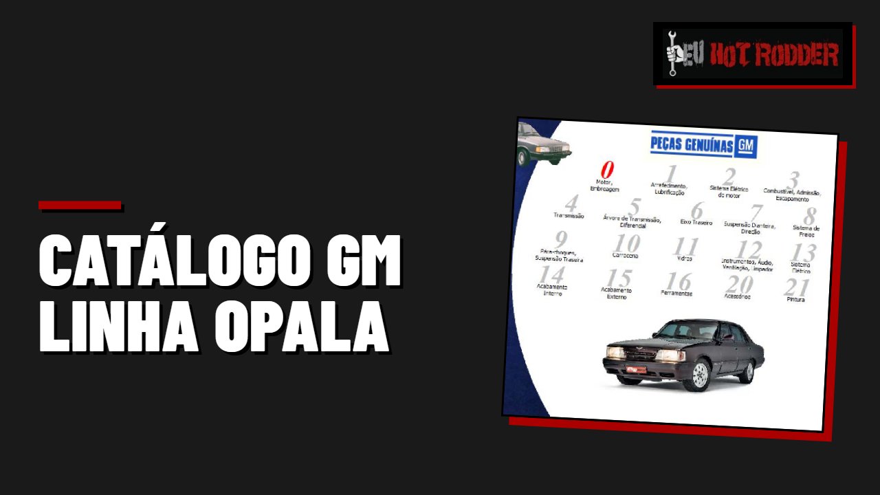 CATÁLOGO GM LINHA OPALA