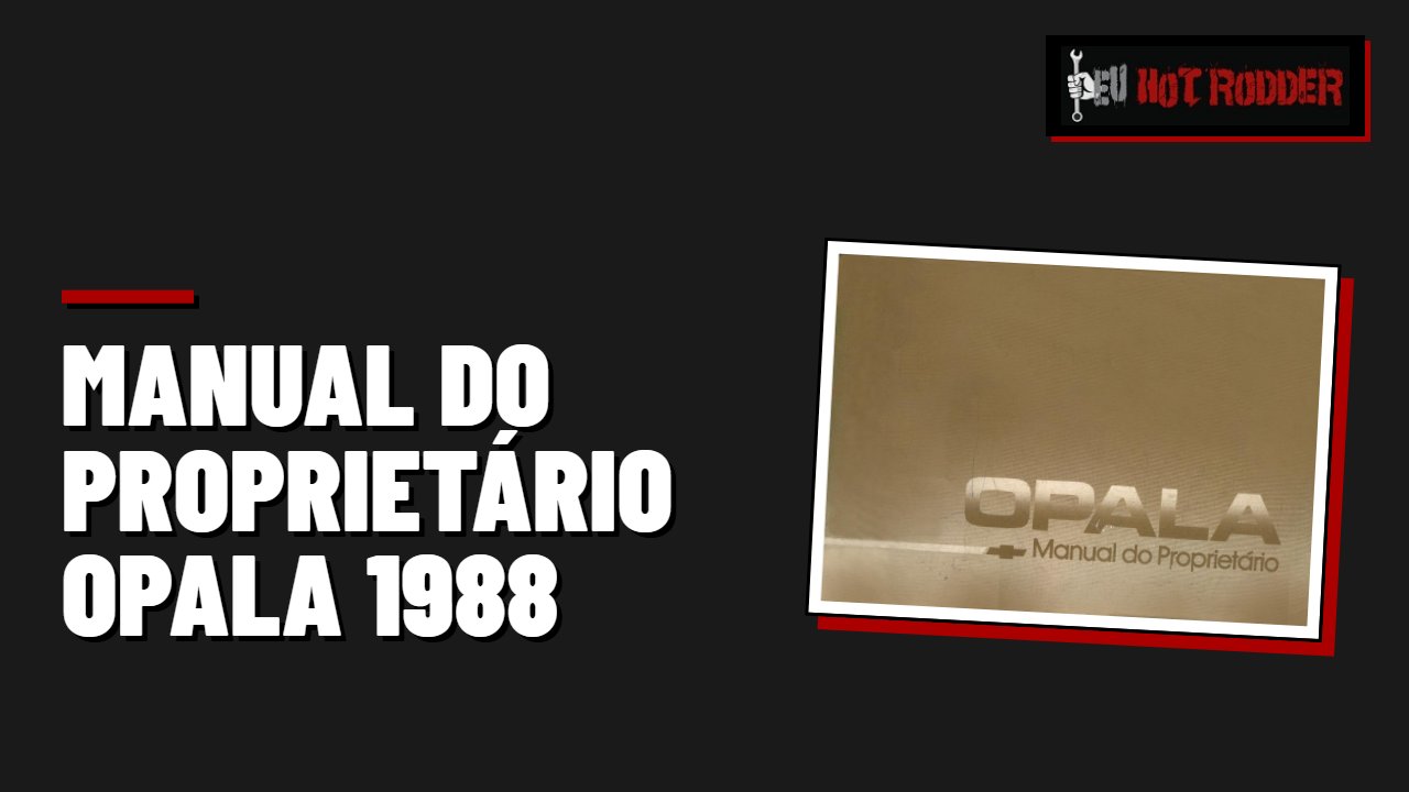 Manual do proprietário Opala 1988