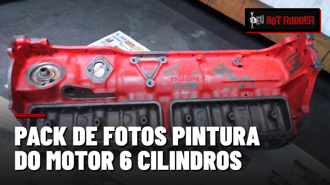 Pack de fotos pintura do motor 6 cilindros