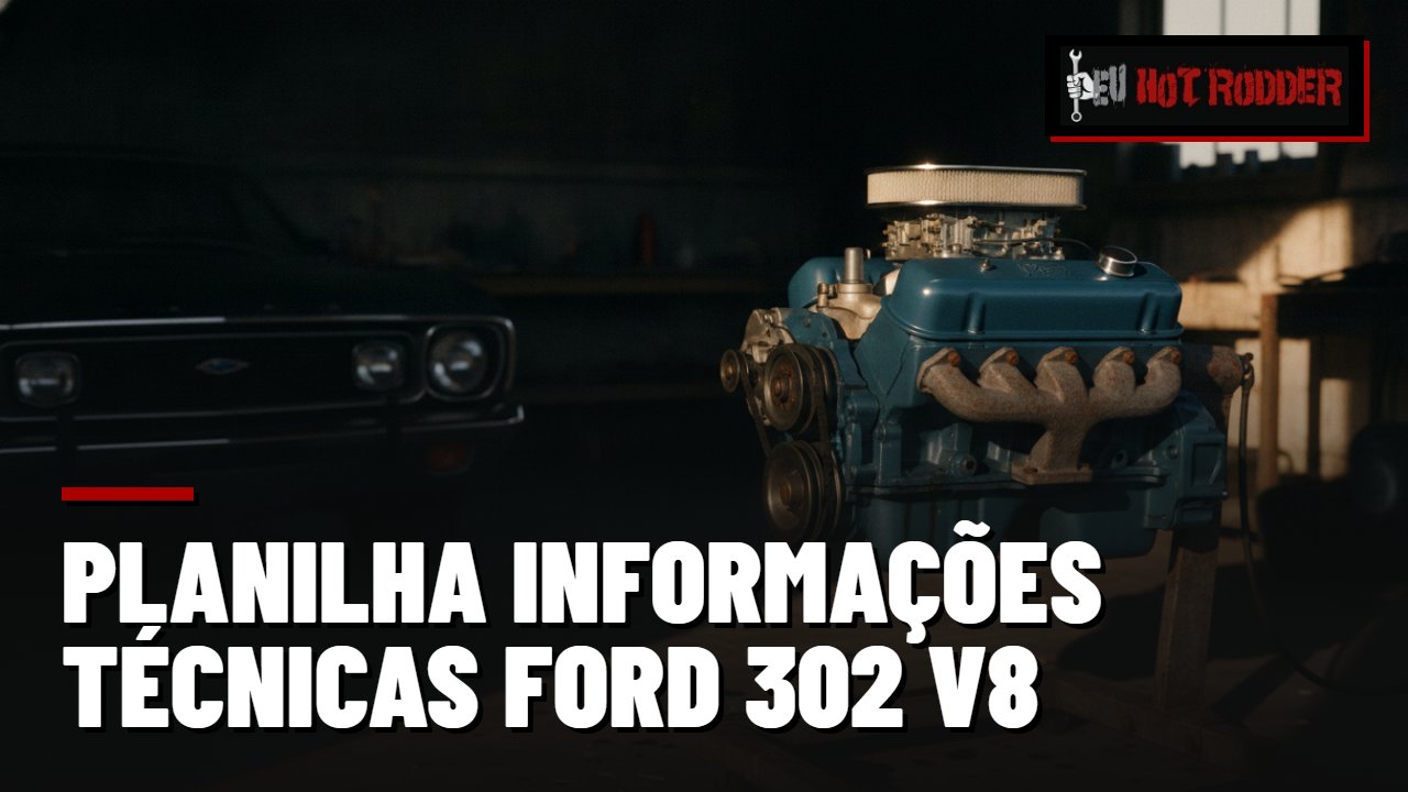 Planilha informações técnicas Ford 302 V8